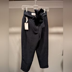 Aritzia Wilfred Tie front Black Pants
